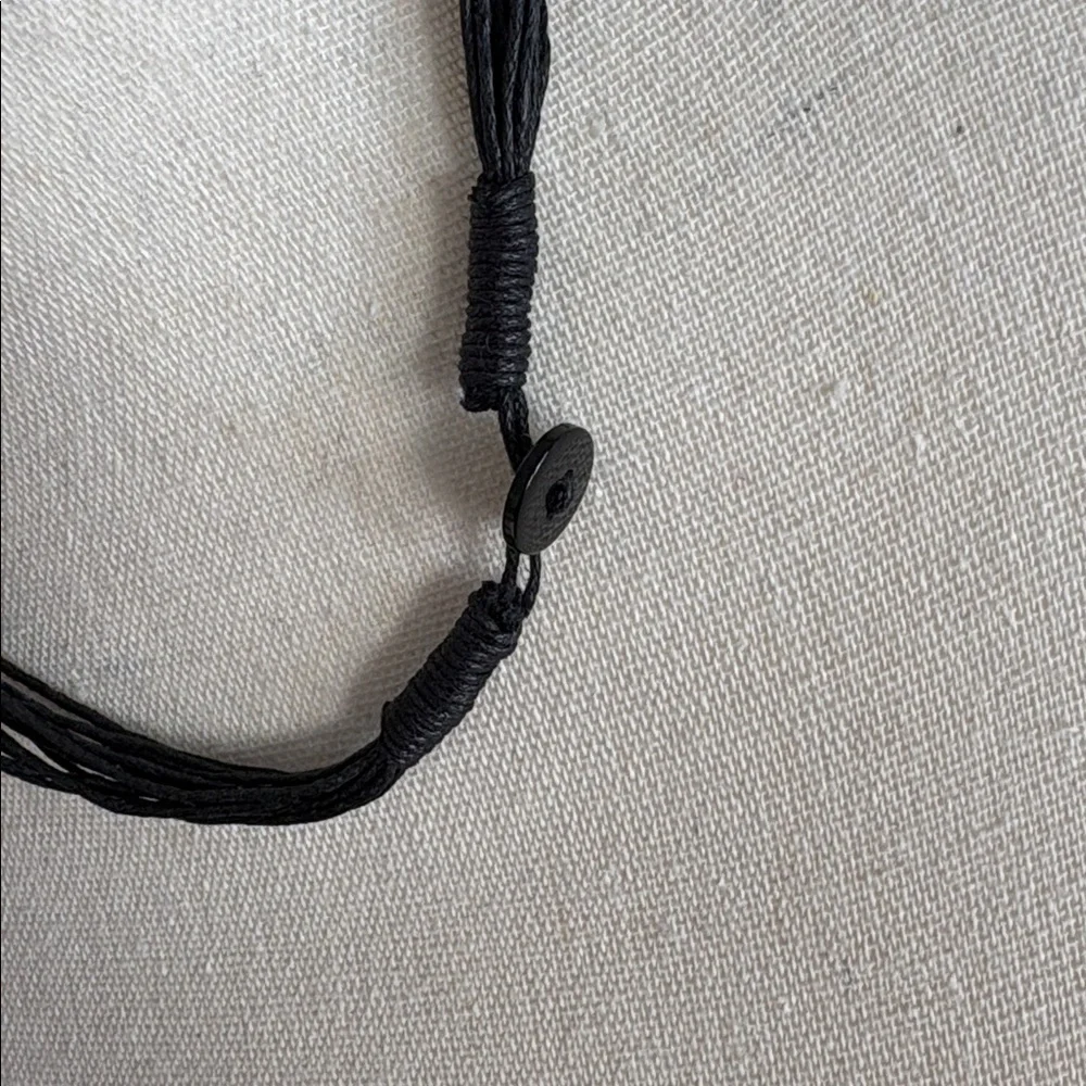 Sajen Abalone Shell Teardrop Statement Pendant Beaded Cord Necklace 18" - Picture 5 of 12